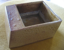 Pierre Culot design vase - empty pocket or watering can - ceramic 1970