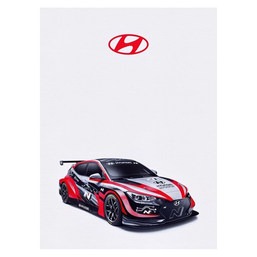 Affiche voiture course - affiche,