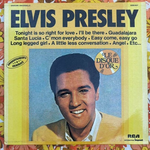 Elvis presley disque or - disque, d'or