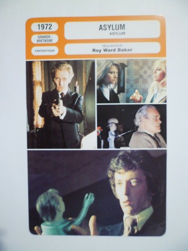 Carte fiche cinema 1972 asylum - fiche,