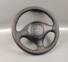 ENSEMBLE VOLANT INTÉRIEUR NOIR 3 RAYONS COUSU FORD OLD SCHOOL NEUF