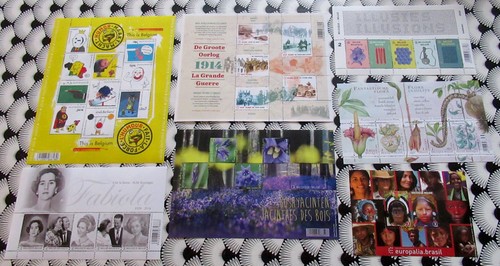 Lot timbres belges faciale - lot, de