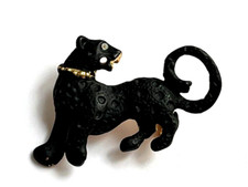BROCHE Panthère Noir yeux