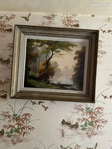 Tableau signé fleury - tableau,