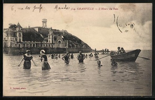 Cpa granville heure du - l´heure,