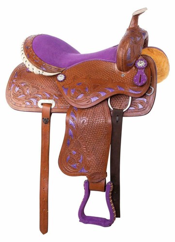 Selle cuir purple - selle, en