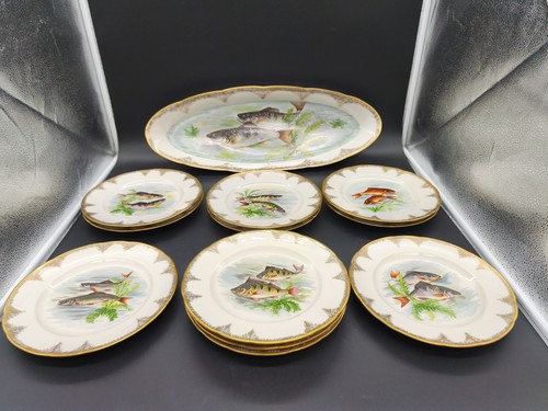Service poisson porcelaine - service,