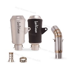 51MM Tips For Suzuki GSX-S750 GSR750 BK750 Slip On Exhaust Muffler Mid Link Pipe