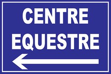 Panneau centre équestre a gauche