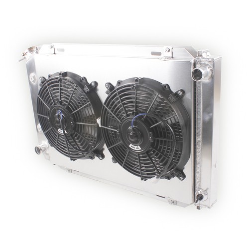Row radiator shroud fan - row,