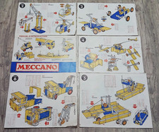 LOT DE NOTICES MECCANO POUR BOITES N°2,3,4,5,6