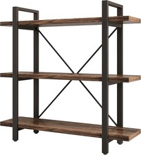 3 TIER BOOKSHELF MODERN RUSTIC