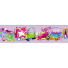 FRISE MURALE AUTO-COLLANTE ADHÉSIVE DÉCOR CHAMBRE FILLE FASHION SHOPPING