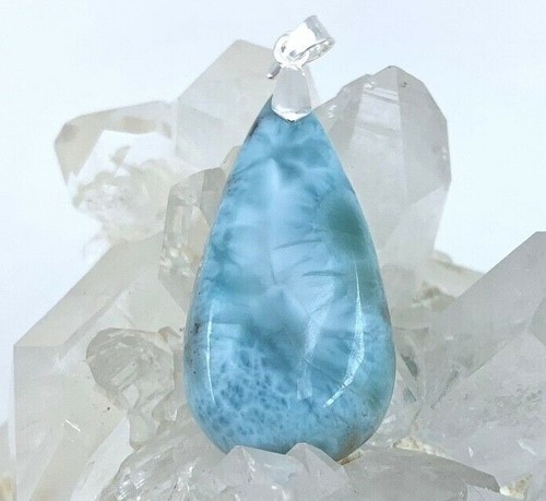 Pendentif larimar pierre - pendentif,