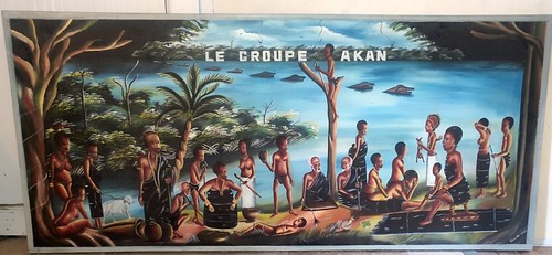 Grand tableau art - tableau, africain