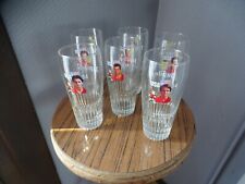LOT 6 BEER GLASSES JUPILER NILIS GRUN SCIFO WORLD FOOTBALL 94 USA BEER GLAZEN