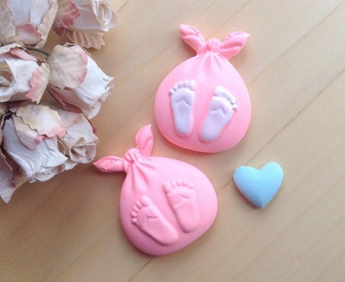 Moule silicone pieds bébé - moule, de