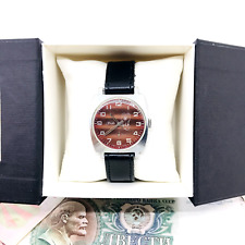 🏆 Rare montre-bracelet rouge ZIM Olympic Bear 🐻 Moscou 1980 Service soviéti...