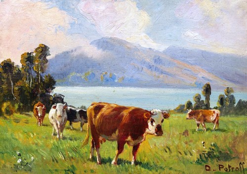 Petroff tableau russe paysage - tableau,