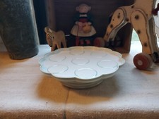 Plat support pour pot a crème porcelaine de paris