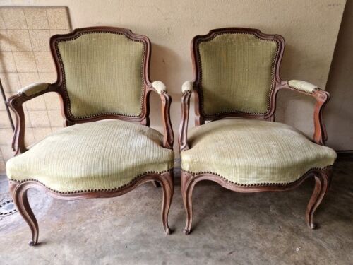 Paire fauteuils cabriolets - de,