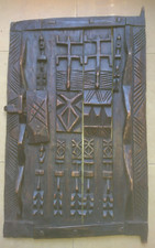 OLD STATUE SCULPTURE LARGE DOOR DOGON AFRICAN ART MALI 1950 Wooden