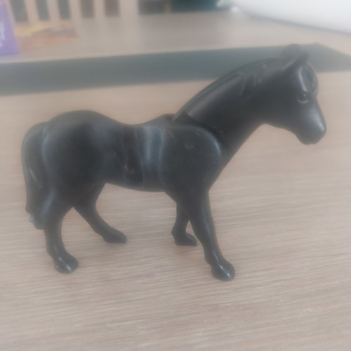 3867 playmobil cheval noir - playmobil,