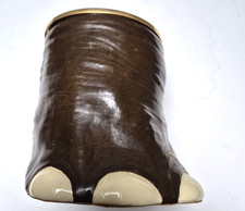 Pot à tabac gainé cuir