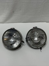 Vintage 1940s Willys Jeep OEM Head Lamp Light Assembly T-3 Set Of 2