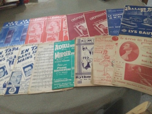 Lot partitions anciennes - de,