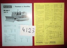 N°4123  / KAELBLE : prospectus en français tracteur à chenilles   1.61