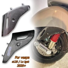 Housse de protection latérale amortisseur 100 % fibre de carbone pour Vespa s...