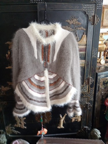 Superbe veste angora grise - superbe,