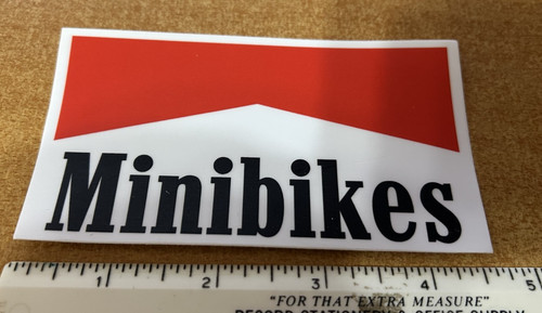 Minibikes mini bike sticker - bike,