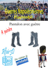 Custom Playmobil Napoleon 3D Printed - 1 Pants with Gaiter