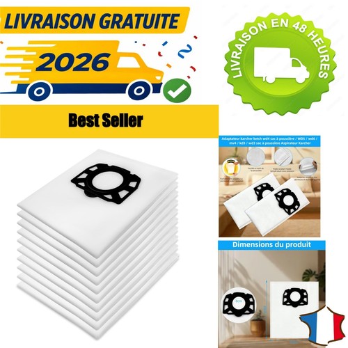 Sacs filtrants aspirateur