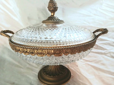 Ancien Centre de Table Bronze