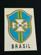 1970 Panini Mexico 70 Brazil National Team Badge Emblem Sticker RARE Genuine