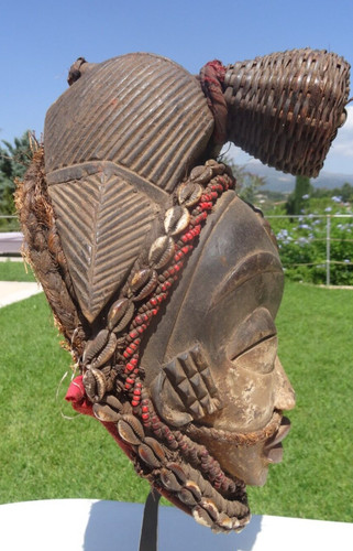 Punu ikwara mask 34cm gabon - punu,