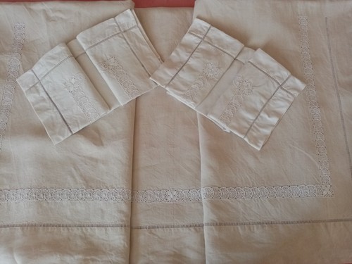 Drap ancien trousseau 2 - drap, +