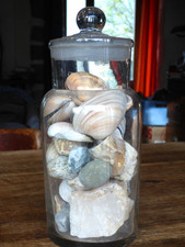 lance ancien bocal à bonbons