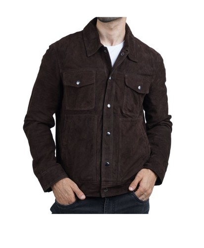 Veste camionneur homme - , cuir