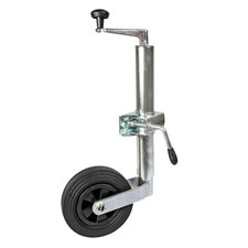 Roue jockey 48mm + Collier Bride De Fixation 48mm pour Remorque