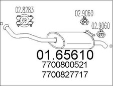 SILENCIEUX ARRIèRE RENAULT 19