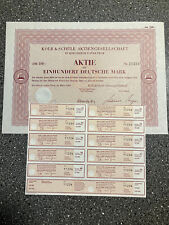 Kolb & Schüle AG - 100 DM with coupon note - Kirchheim unter Teck 1969