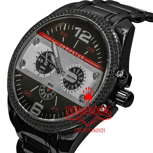 18k black gold finish - finish, analog