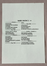 Indochine setlist concert tour 2025