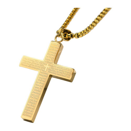 Pendentif croix avec gravure