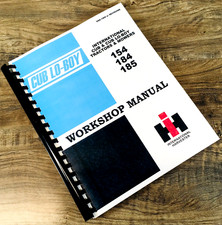 International 154 184 185 Cub & Lo-Boy Tractor Mower Service Shop Repair Manual