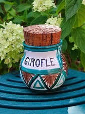 ANCIEN POT À ÉPICES "GIROFLE" CÉRAMIQUE ROBERT PICAULT VALLAURIS 